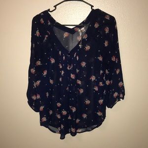 Navy blouse